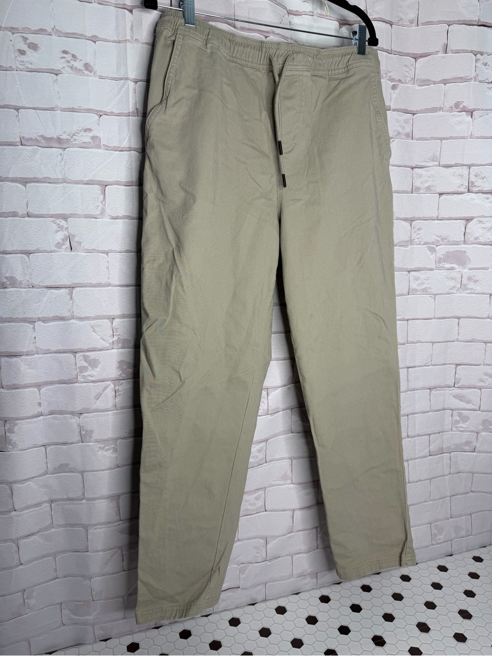 RSQ Men's Drawstring Chino Pants in Light Khaki